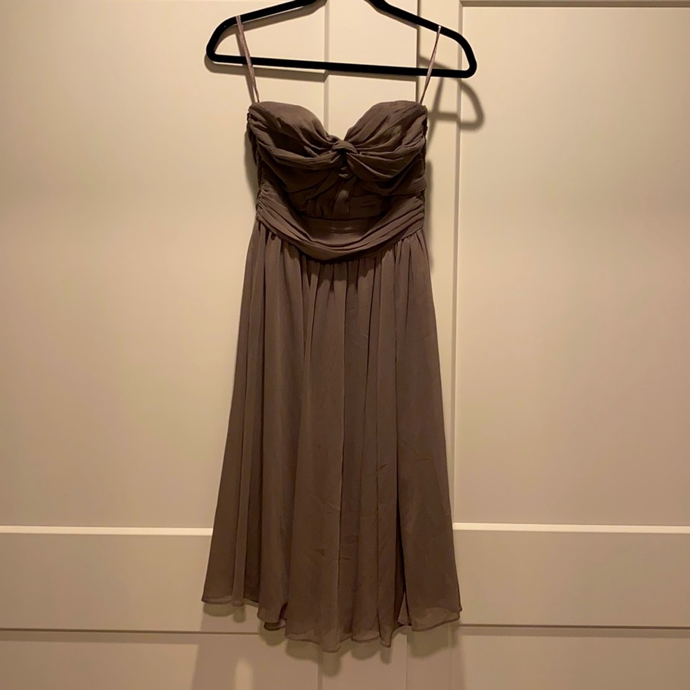 H&M strapless midi dress.